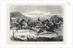 Salisbury Races: Start for the Wiltshire Stakes UK 1866 by Anonymous