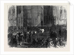 Westminster Hall on the Night of the Division on the Reform Bill London UK 1866 by Anonymous