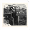 Progress of the Thames Embankment: Cutting the Piles which Form the Cofferdam UK 1866 by Anonymous