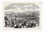 Native Games at Te Papa Camp Tauranga New Zealand: War Canoes Competing for Prizes 1866 by Anonymous