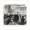 Mr. Peabody Distributing the Prizes at the Working Classes Industrial Exhibition Guildhall UK 1866 by Anonymous