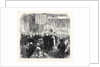 Mr. Peabody Distributing the Prizes at the Working Classes Industrial Exhibition Guildhall UK 1866 by Anonymous