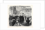 Mr. Peabody Distributing the Prizes at the Working Classes Industrial Exhibition Guildhall UK 1866 by Anonymous
