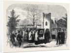 The Funeral of Queen Marie Amelie: Arrival of the Funeral Procession at Weybridge Chapel 1866 by Anonymous