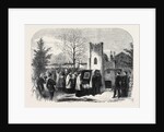 The Funeral of Queen Marie Amelie: Arrival of the Funeral Procession at Weybridge Chapel 1866 by Anonymous