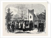 The Funeral of Queen Marie Amelie: Arrival of the Funeral Procession at Weybridge Chapel 1866 by Anonymous