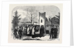 The Funeral of Queen Marie Amelie: Arrival of the Funeral Procession at Weybridge Chapel 1866 by Anonymous