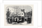 The Funeral of Queen Marie Amelie: Arrival of the Funeral Procession at Weybridge Chapel 1866 by Anonymous