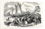 The Volunteers at Brighton: The Beach on Easter Sunday UK 1866 by Anonymous