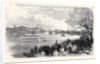 The Oxford and Cambridge University Boat Race: Passing the Crab Tree UK 1866 by Anonymous