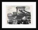 The Oxford and Cambridge University Boat Race: Scene at Hammersmith Bridge London UK 1866 by Anonymous