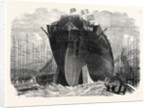 Attempted Launch of the Ironclad Frigate Northumberland at Millwall UK 1866 by Anonymous