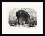 Attempted Launch of the Ironclad Frigate Northumberland at Millwall UK 1866 by Anonymous