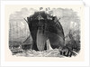 Attempted Launch of the Ironclad Frigate Northumberland at Millwall UK 1866 by Anonymous
