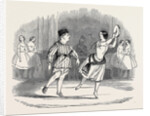 Mr. And Mrs. Keeley, in the Pas De Tambourine and Carving-Knife, at the Lyceum Theatre. by Anonymous