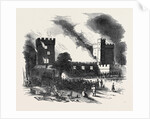Burning of Naworth Castle, from a Drawing Made on the Spot by Anonymous