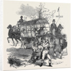 The Road.---Waggons, Etc., Goodwood Races 1844 by Anonymous