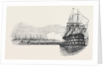 The Flag Ship Ocean, Saluting the Royal Squadron, at the Nore by Anonymous