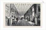 Visit of the King of the French to Queen Victoria; the Grand Corridor: The Queen and the Royal Visitors Passing to the Banquet by Anonymous