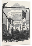 Destructive Fire at the New-Cross Railway Station: Ruins of the Octagon Building by Anonymous