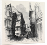 Street in Morlaix Brittany France 1871 by Anonymous