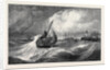 Freshening Gale Scarborough Fishing Boats Returning to Harbour, from the Royal Academy Exhibition 1871 by Anonymous