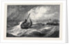 Freshening Gale Scarborough Fishing Boats Returning to Harbour, from the Royal Academy Exhibition 1871 by Anonymous