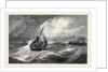 Freshening Gale Scarborough Fishing Boats Returning to Harbour, from the Royal Academy Exhibition 1871 by Anonymous