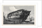Breaking-Up H.M.S. Queen at Rotherhithe 1871 by Anonymous