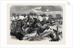 Stampede of Cavalry Horses at Aldershott Camp 1871 by Anonymous