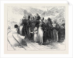 Opening of the Mont Cenis Tunnel: Country People Waiting to See the Train Pass 1871 by Anonymous