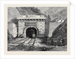 North Entrance to the Mont Cenis Tunnel Modane 1871 by Anonymous