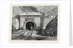 North Entrance to the Mont Cenis Tunnel Modane 1871 by Anonymous