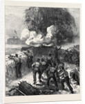 Siege Operations at Chatham: Explosion of a Mine 1871 by Anonymous