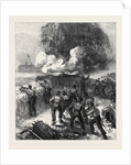 Siege Operations at Chatham: Explosion of a Mine 1871 by Anonymous