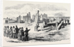 Siege Operations at Chatham: Destruction of the Stockade by Gun-Cotton and Powder 1871 by Anonymous