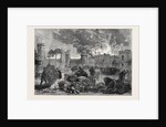 The Fire at Warwick Castle 1871 by Anonymous