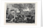 The Fire at Warwick Castle 1871 by Anonymous