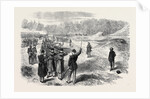 Execution of Rossel Ferre and Bourgeois at Satory Near Paris 1871 by Anonymous