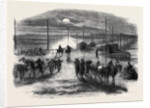The Civil War in America: The Long Bridge Over the Potomac at Washington Guarded by United States' Artillery by Anonymous