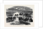 The Civil War in America: The Long Bridge Over the Potomac at Washington Guarded by United States' Artillery by Anonymous