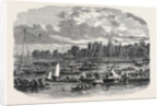 The Female Londin Crossing the Thames from Battersea to Cremorne on a Tight Rope by Anonymous