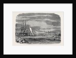 Regatta in Halifax Harbour Nova Scotia Sailing Match for the Prince of Wales' Cup: The Winning Yacht Wave Crossing the Bows of the St. George by Anonymous