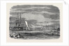 Regatta in Halifax Harbour Nova Scotia Sailing Match for the Prince of Wales' Cup: The Winning Yacht Wave Crossing the Bows of the St. George by Anonymous