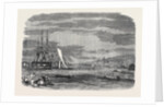 Regatta in Halifax Harbour Nova Scotia Sailing Match for the Prince of Wales' Cup: The Winning Yacht Wave Crossing the Bows of the St. George by Anonymous