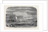 Regatta in Halifax Harbour Nova Scotia Sailing Match for the Prince of Wales' Cup: The Winning Yacht Wave Crossing the Bows of the St. George by Anonymous