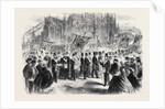 Masonic Demonstration at Bristol in Connection with the Restoration of St. Mary Redcliff Church: Arrival of the Procession at the Church by Anonymous