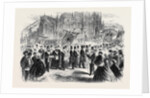 Masonic Demonstration at Bristol in Connection with the Restoration of St. Mary Redcliff Church: Arrival of the Procession at the Church by Anonymous