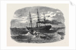Picking Up a Man Overboard from the Peninsular and Oriental Company's Ship Candia in the Red Sea. by Anonymous