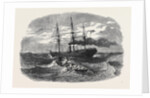 Picking Up a Man Overboard from the Peninsular and Oriental Company's Ship Candia in the Red Sea. by Anonymous